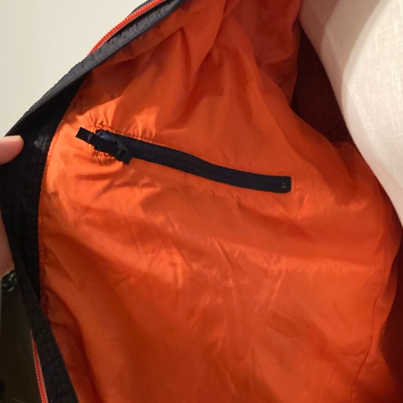 Land's End black/orange zip up jacket sz. S (34-36)* - Picture 2 of 6